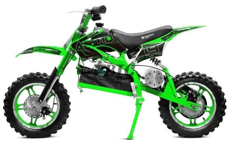 Moto cross enfant 1000W vert 10/10 pouces Speedo - Photo n°1