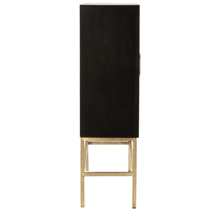 Armoire 2 portes 2 tiroirs bois de manguier Nirode L 140 cm - Photo n°4