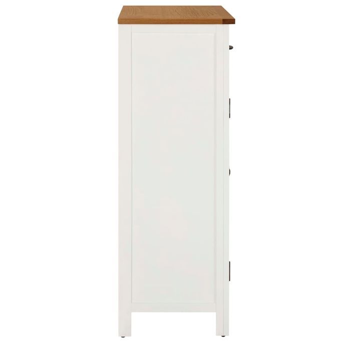 Armoire à chaussures 76x37x105 cm Bois de chêne solide - Photo n°7