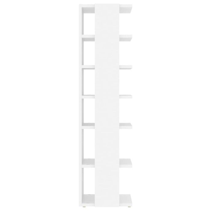 Armoire à chaussures Blanc 25x27x102 cm - Photo n°4