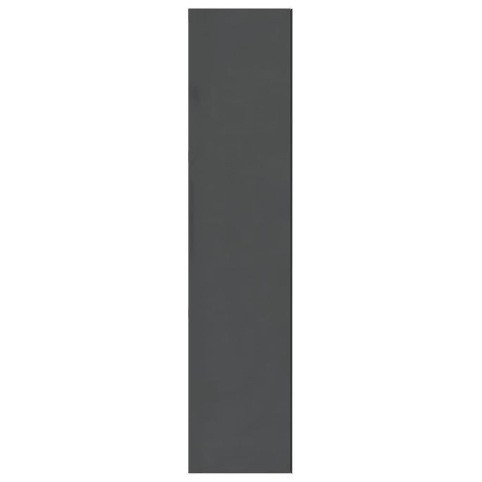 Armoire à miroir de salle de bain 60x15x75 cm MDF Gris brillant - Photo n°7