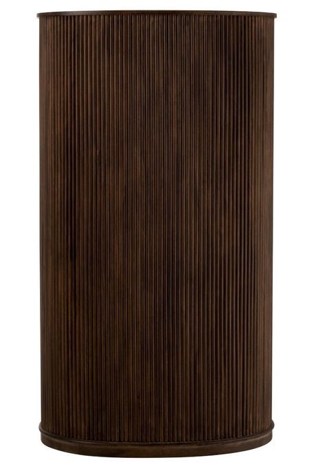 Armoire à vin bois de manguier brun foncé Zola L 90 cm - Photo n°6