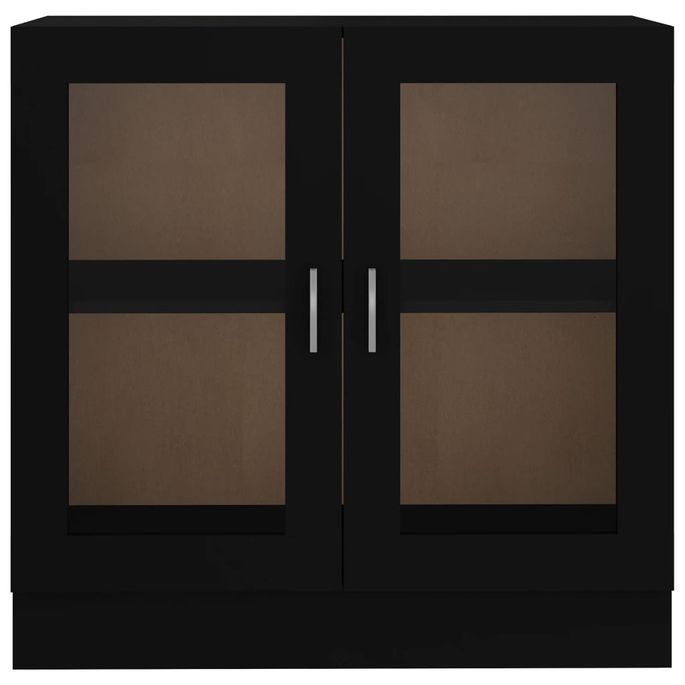 Armoire à vitrine Noir 82,5x30,5x80 cm - Photo n°1