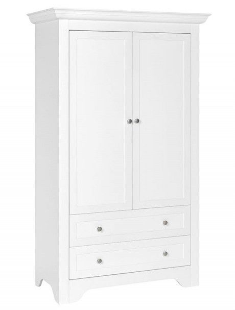 Junior Provence Armoire Bebe 2 Portes 2 Tiroirs Bois Blanc Occitane Lestendances Fr