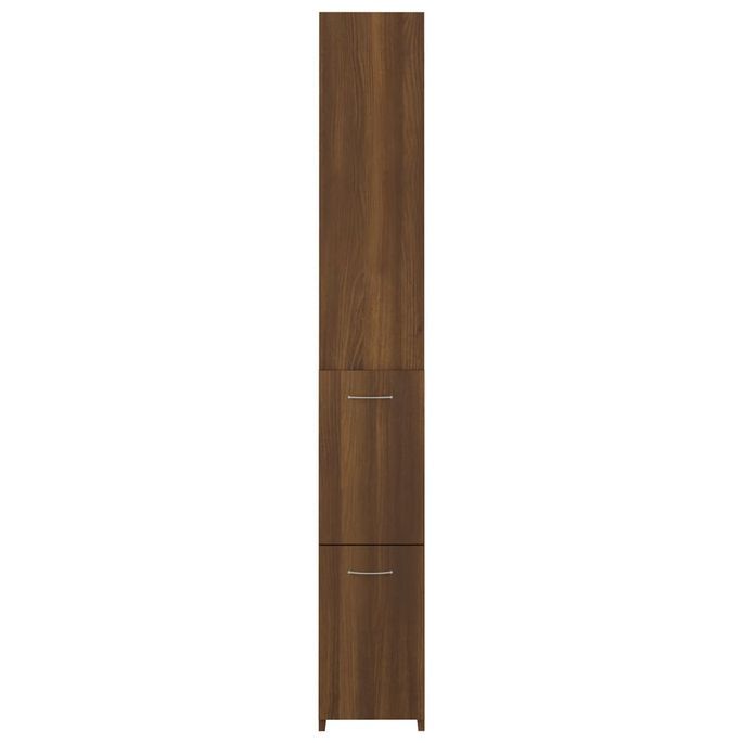 Armoire de bain Chêne marron 25x25x170 cm Bois d'ingénierie - Photo n°5