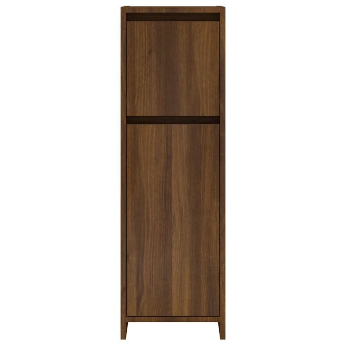 Armoire de bain Chêne marron 30x30x95 cm Bois d'ingénierie - Photo n°3
