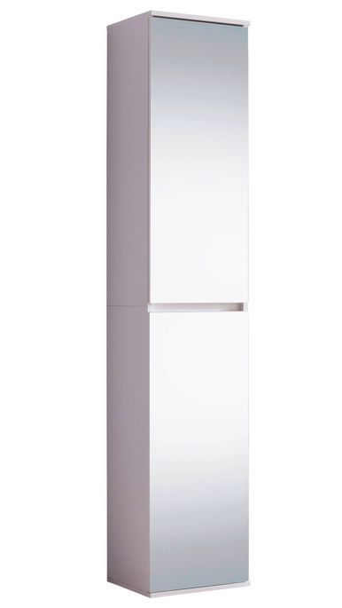 Armoire de rangement 2 portes avec miroir Cartel 37 cm - Photo n°1