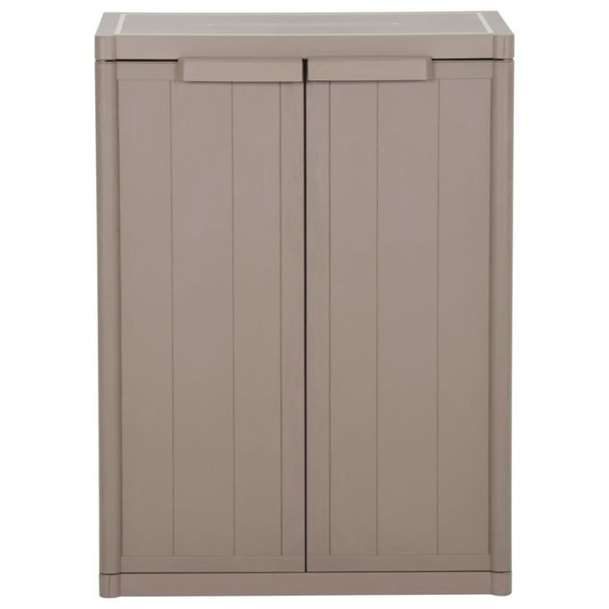 Armoire de rangement de jardin Marron 65x45x88 cm PP - Photo n°4
