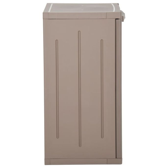 Armoire de rangement de jardin Marron 65x45x88 cm PP - Photo n°5