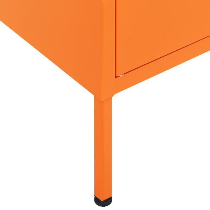 Armoire de rangement Orange 80x35x101,5 cm Acier 4 - Photo n°8