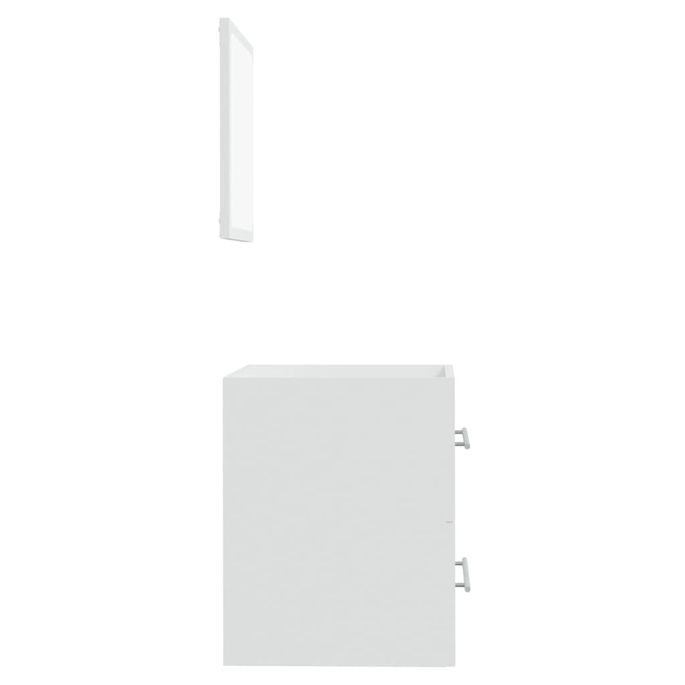 Armoire de salle de bain avec miroir Blanc 41x38,5x48 cm - Photo n°7