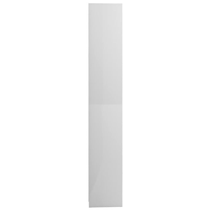 Armoire de salle de bain Blanc brillant 30x30x183,5cm 2 - Photo n°7