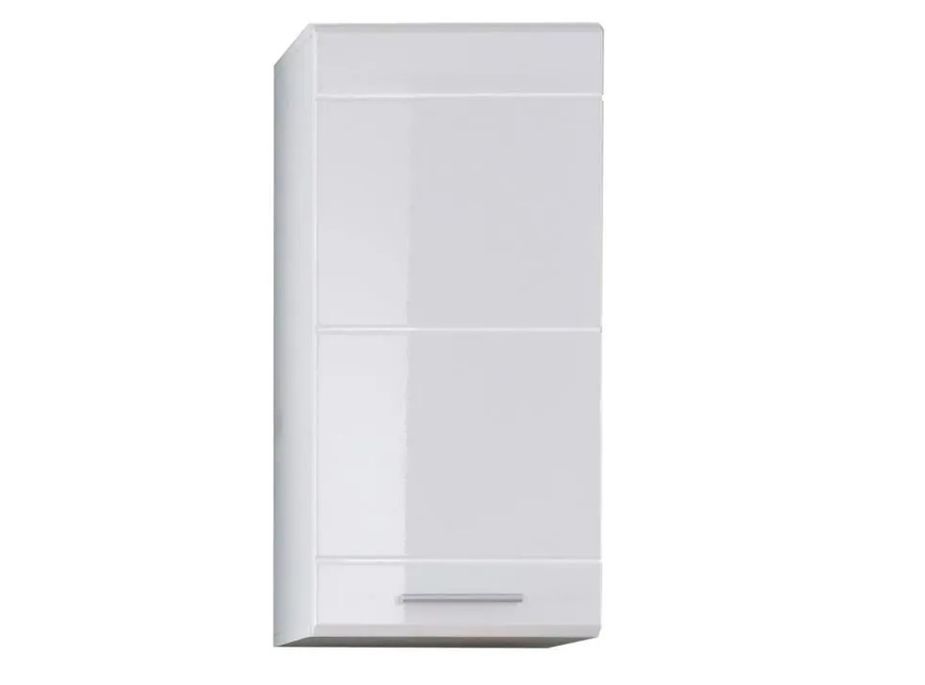 Armoire de toilette 1 porte mélaminé blanc Ivano - Photo n°1