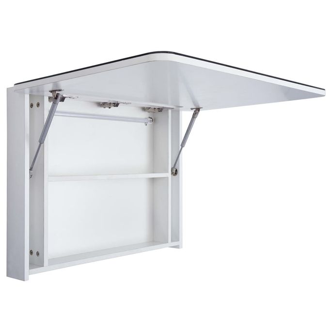 Armoire murale de salle de bain à miroir LED 80x11x55 cm - Photo n°3