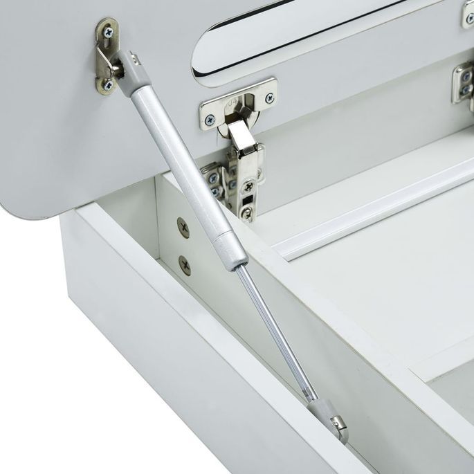 Armoire murale de salle de bain à miroir LED 80x11x55 cm - Photo n°6