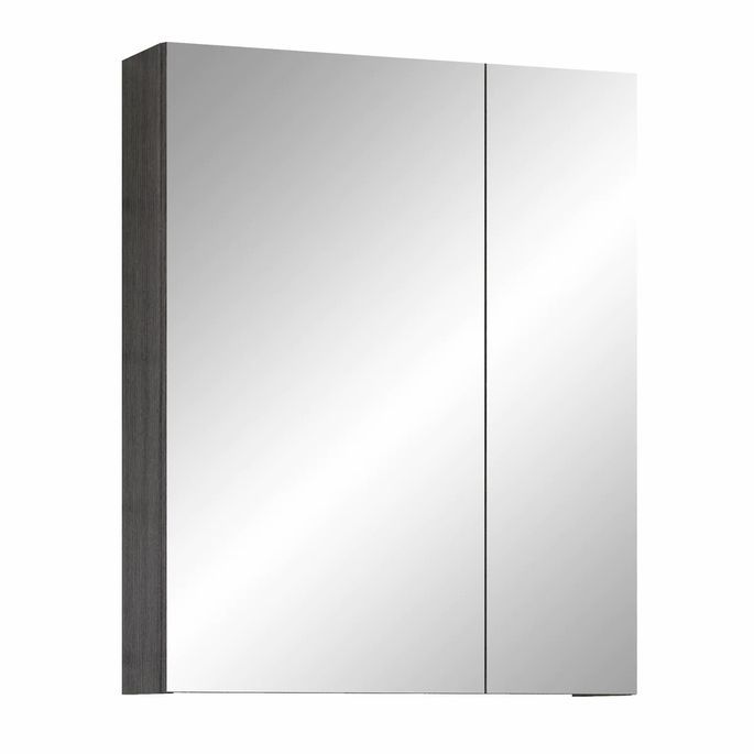 Armoire murale miroir 2 portes 3 étagères Randy 60 cm - Photo n°4