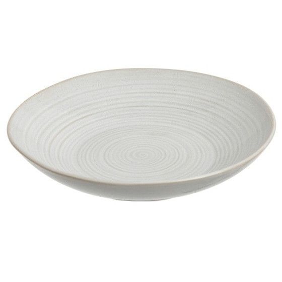 Assiette creuse porcelaine blanche Praji D 25 cm - Photo n°1