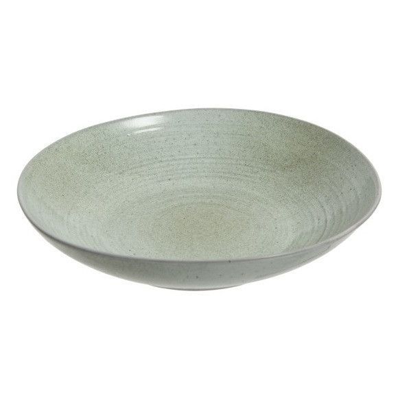 Assiette creuse porcelaine vert menthe Uchi D 24 cm - Photo n°1