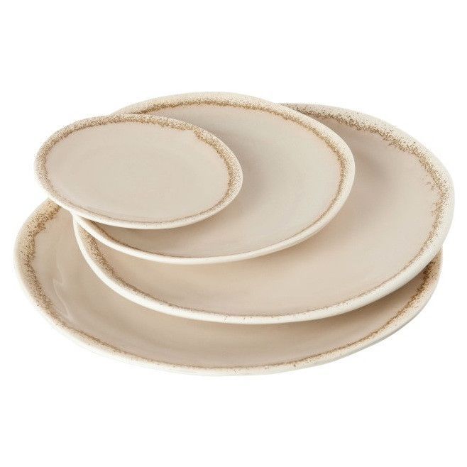 Assiette ronde poterie beige Amble D 15 cm - Photo n°3