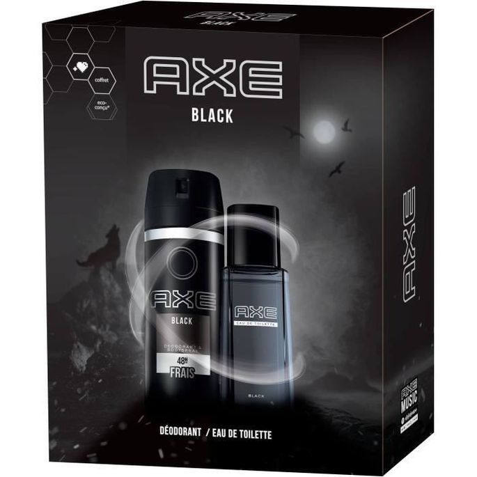 AXE Coffret Eau de toilette et Déodorant Black LesTendances.fr