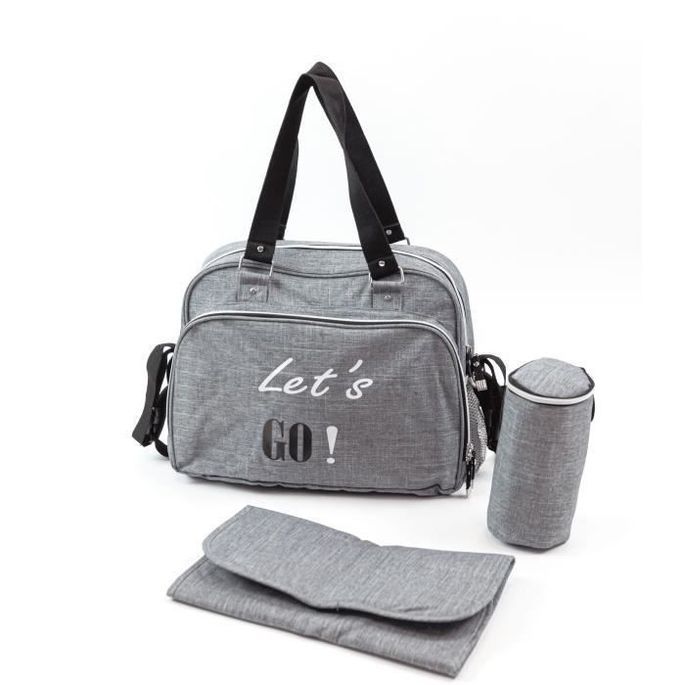 BABY ON BOARD Sac a langer SIMPLY Lets'Go - gris - Photo n°1