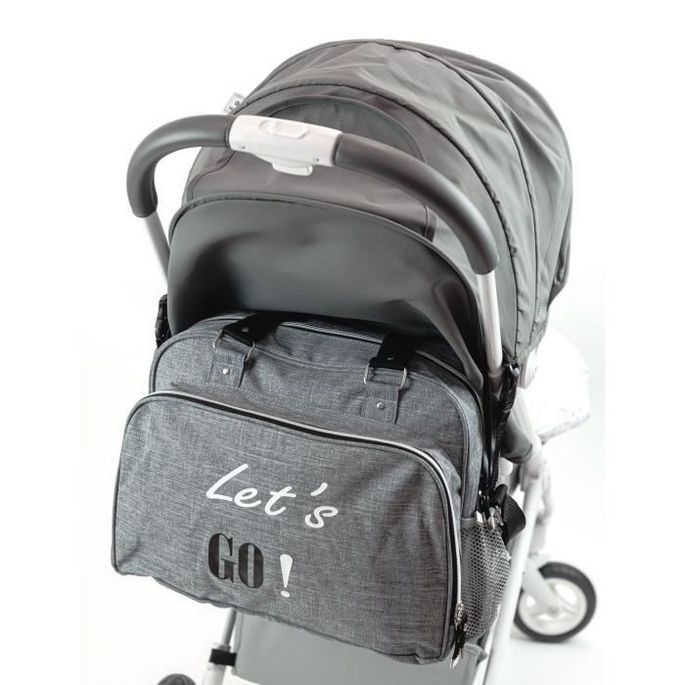 BABY ON BOARD Sac a langer SIMPLY Lets'Go - gris - Photo n°4