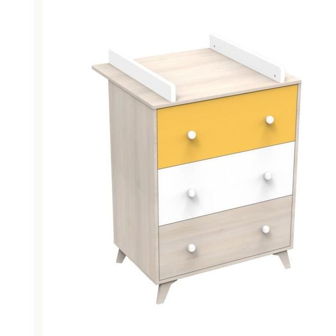BABY PRICE YUZU Commode a langer 3 tiroirs - Photo n°1