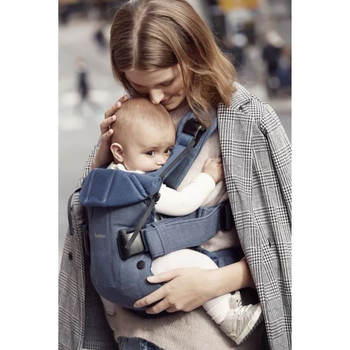 Babybjorn Porte Bebe One Cotton Mix Noir Lestendances Fr