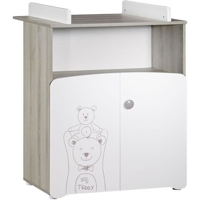 BABYPRICE Commode a langer 2 portes TEDDY - Photo n°1