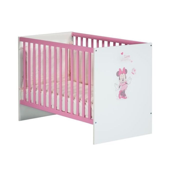 Babyprice Lit Bebe Minnie 1x60 Cm 3 Positions Lestendances Fr