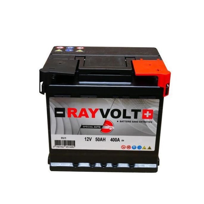 Batterie auto RAYVOLT RV1 50AH 400A - Photo n°1