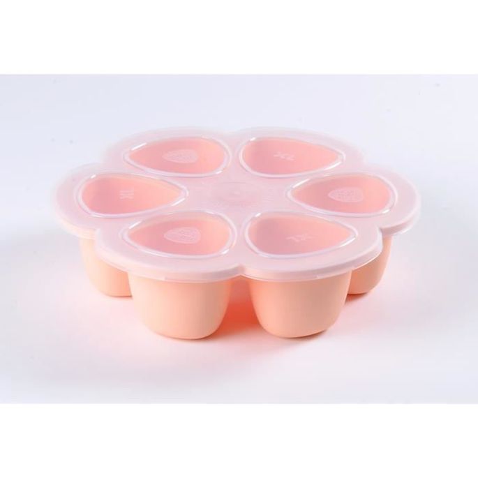 BEABA Multiportions silicone 6x150 ml pink - Photo n°2
