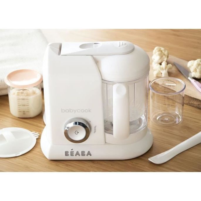BEABA Robot Bébé Babycook Solo Blanc & Argent - Photo n°4