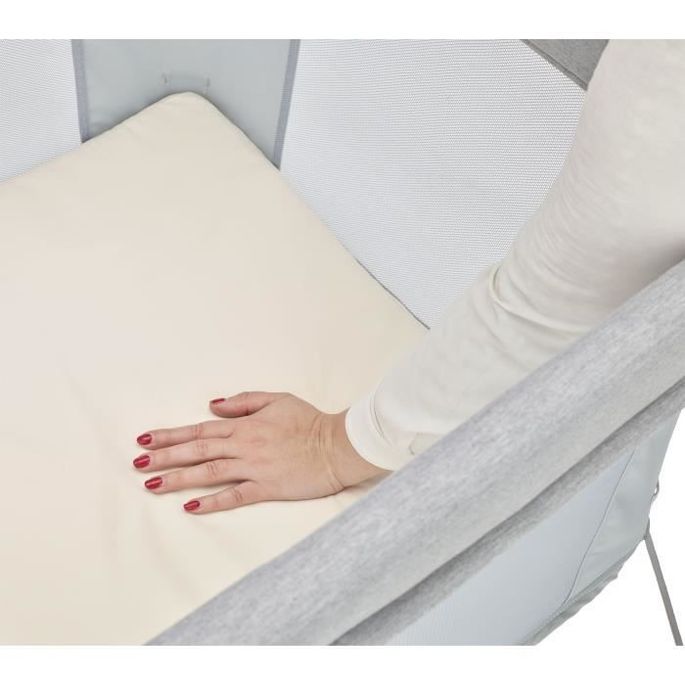 Lit Parapluie Compact Iris Essential Grey Lestendances Fr