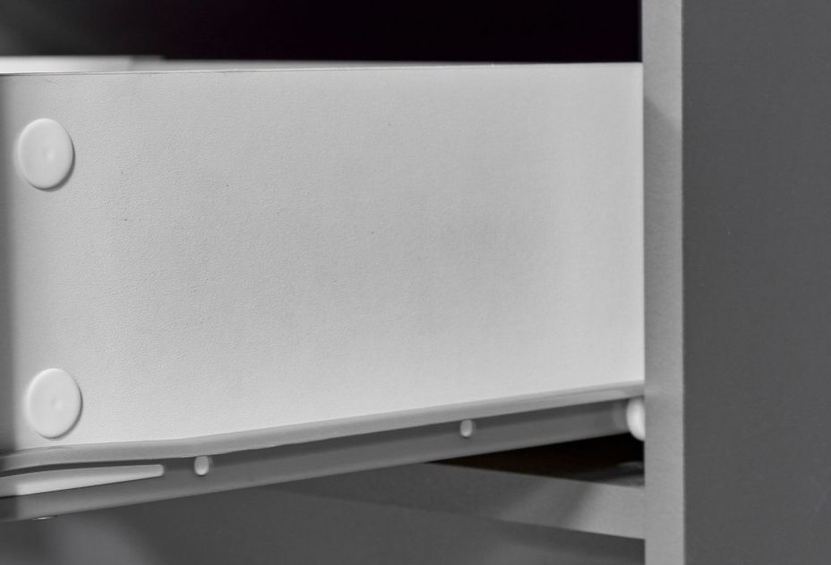 Bibliothèque 4 tiroirs et 8 niches gris graphite Reta 82 cm - Photo n°6