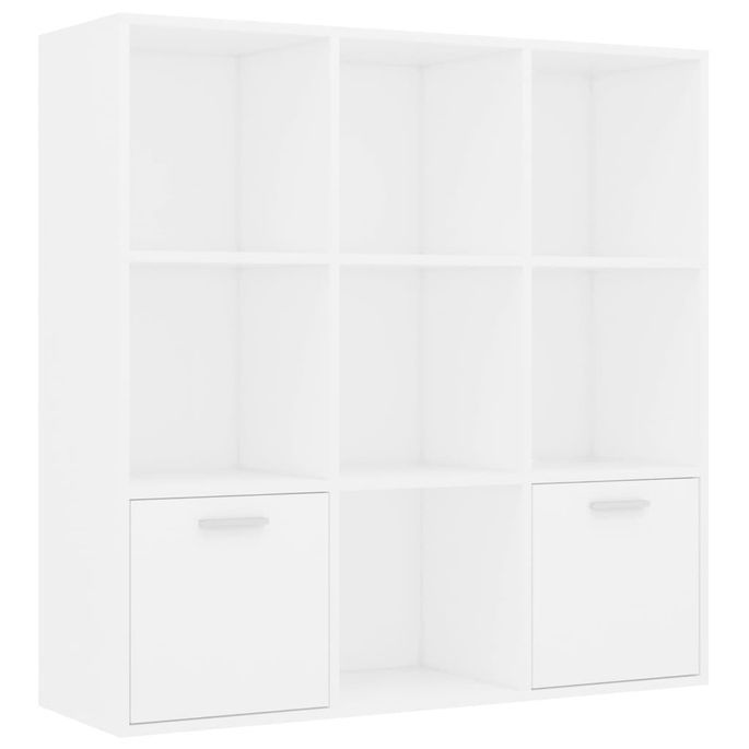 Bibliothèque Blanc 98x30x98 cm 2 - Photo n°3
