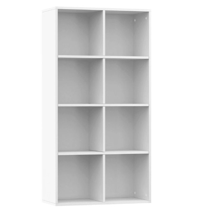 Bibliothèque bois blanc brillant Athena 66 cm - Photo n°4