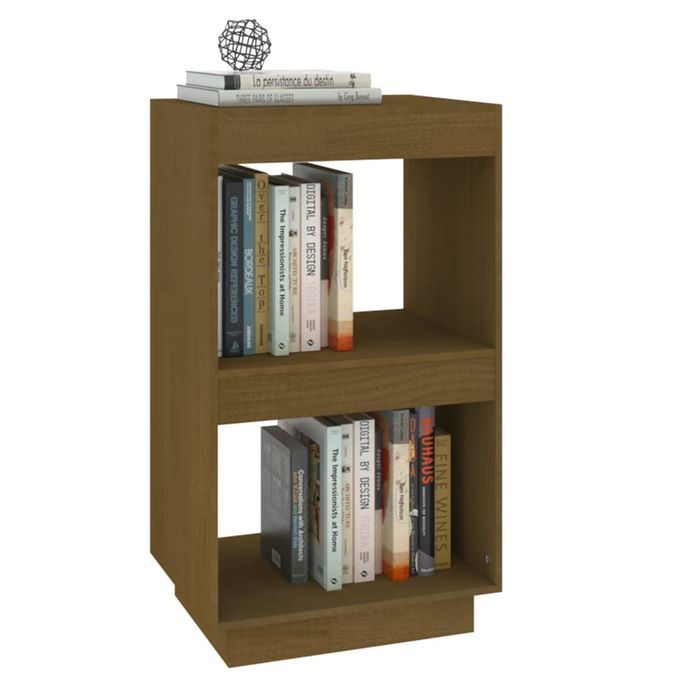 Bibliothèque Marron miel 40x35x71 cm Bois de pin massif - Photo n°1