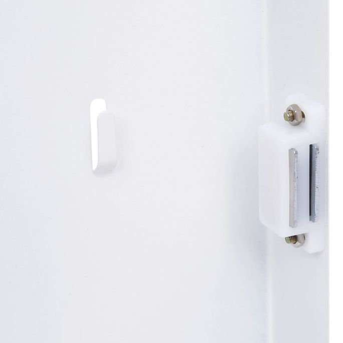 Boîte à clés avec panneau magnétique Blanc 35x35x5,5 cm - Photo n°6