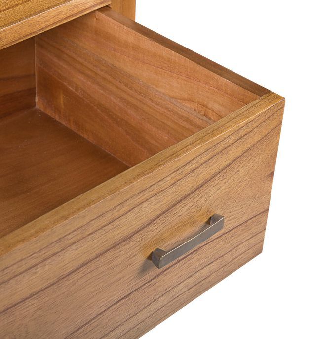 Commode en bois clair massif de Mindy 5 tiroirs Zandhu 180 cm - Photo n°2