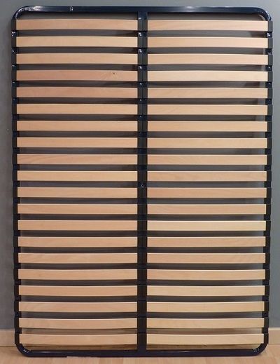 Cadre à lattes 140x190cm bois bouleau 40 lattes - Photo n°1