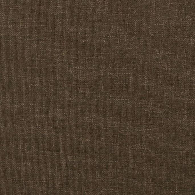 Cadre de lit avec tête de lit Marron foncé 180x200 cm Tissu - Photo n°10