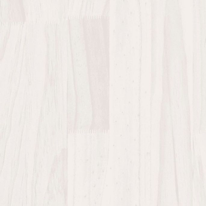 Cadre de lit Blanc Bois de pin massif 160x200 cm Natura - Photo n°7