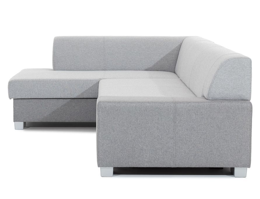 Canapé convertible angle gauche simili cuir blanc Polky 272 cm - Photo n°11