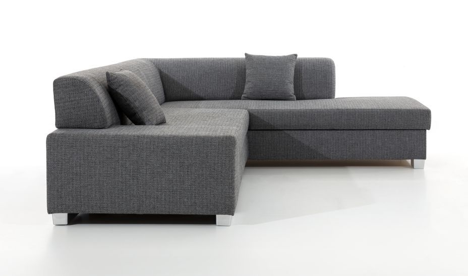 Canapé convertible moderne angle gauche tissu noir Plazo 278 cm - Photo n°19