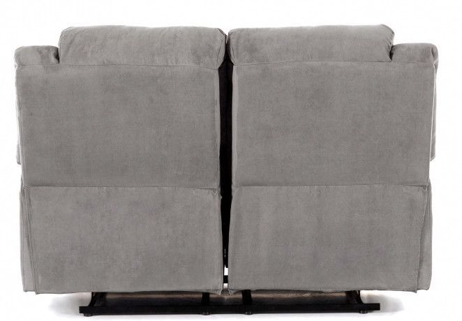 Canapé de relaxation électrique 3 places microfibre gris Confort - Photo n°6