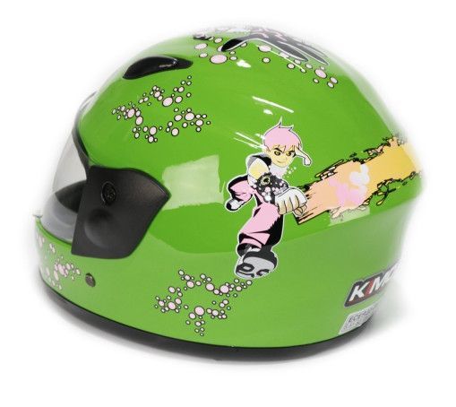 Casque intégrale Sportine vert - Photo n°2
