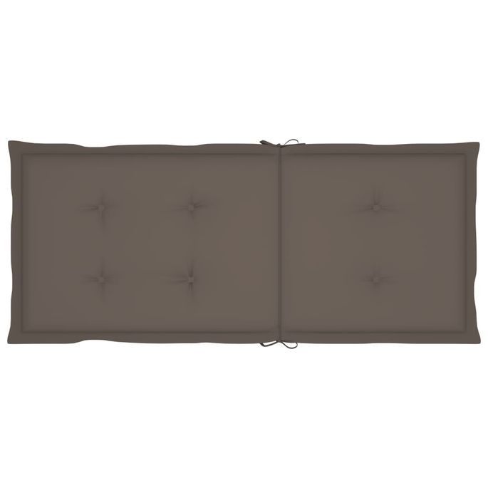 Chaise à bascule avec coussin Gris Bois d'acacia massif 7 - Photo n°7