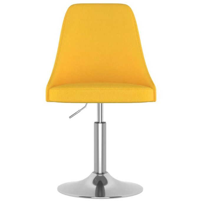 Chaise Jaune moutarde Tissu - Photo n°2