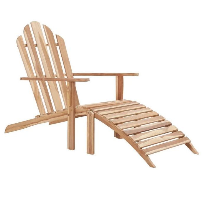 Home Chaise longue teck massif clair Endel LesTendances.fr